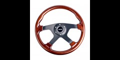 NRG Classic Wood w/ Matte Black Spoke Style Steering Wheel 350mm